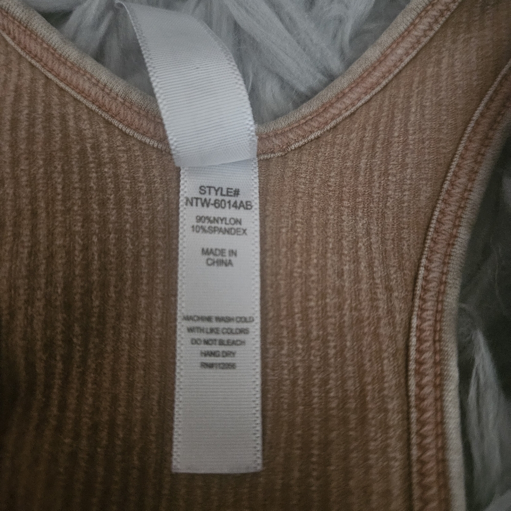 Zenana Ribbed Racerback Tank Top - Picture 4 of 4